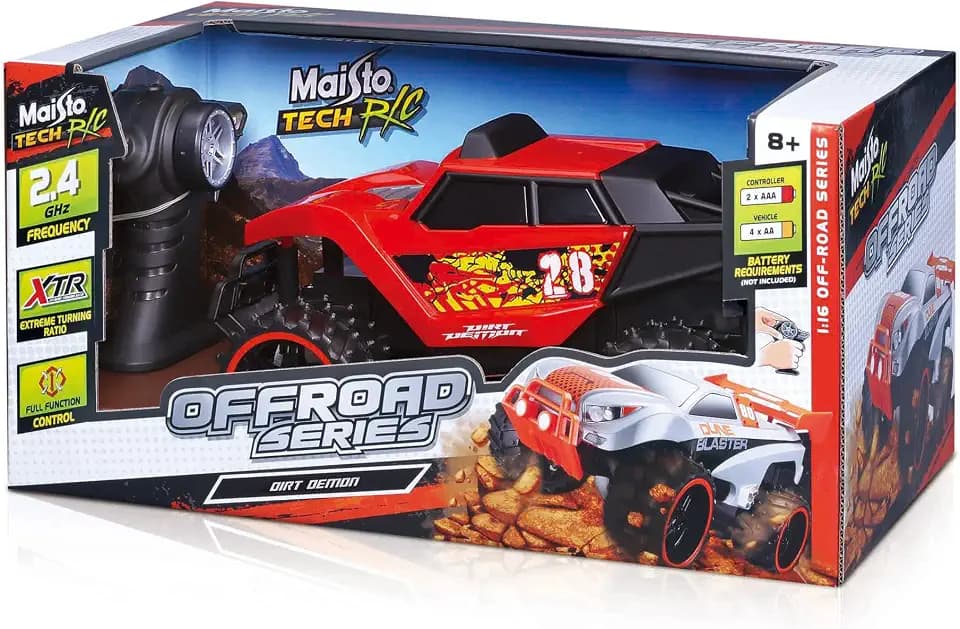 Maisto Tech R/C VUDOO Geländewagen - 2,4 GHz - Maßstab 1:16 - mit großen Off-Road-Reifen