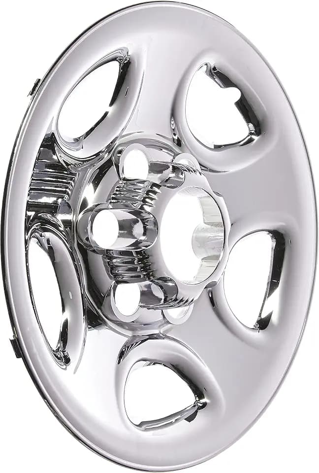 CCI Impostor ® Wheel Skins IWCIMP08X, ABS Plastic, Chrome Plated, Silver, 16 Inch, 5 Flat Spokes, Set of 4