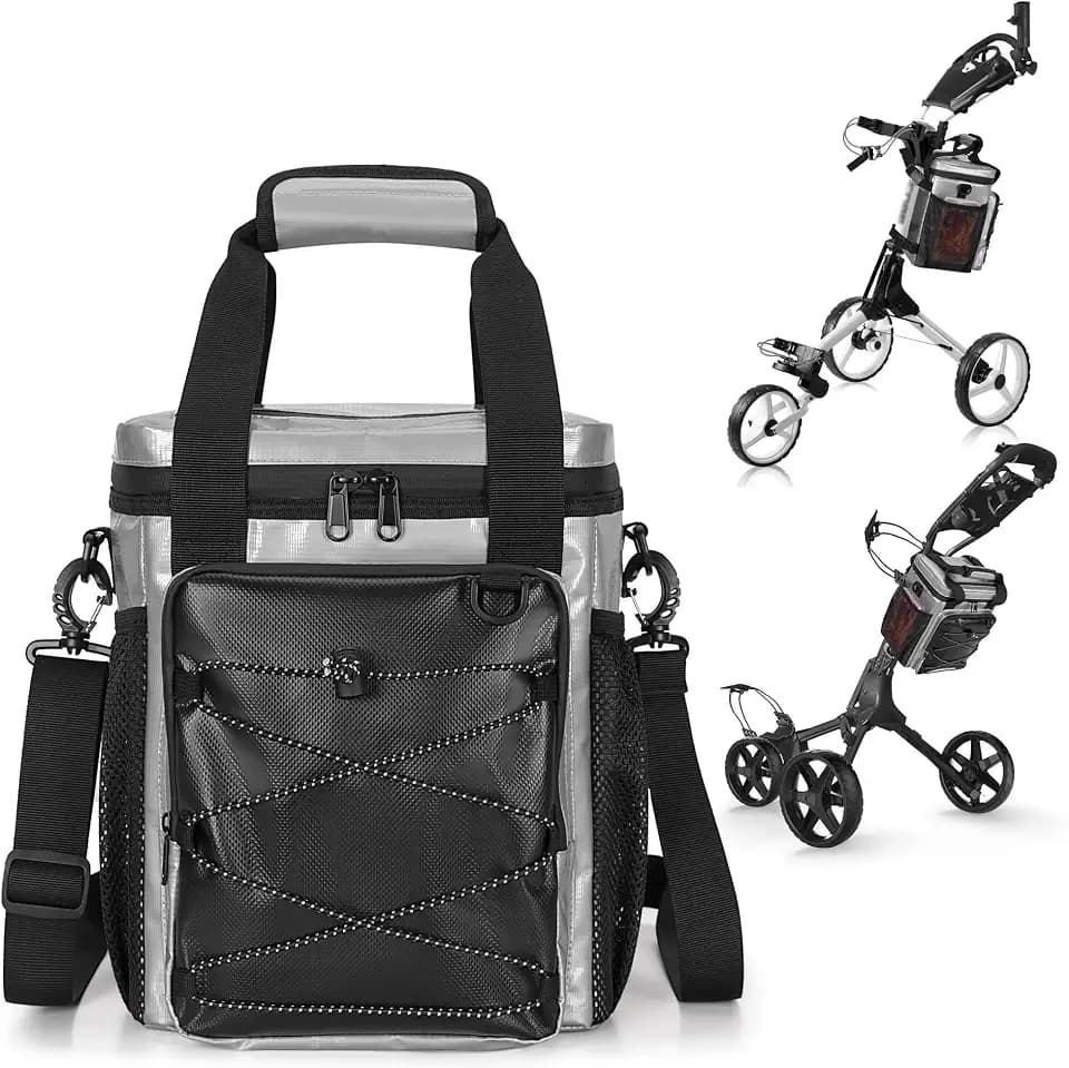 PGmoon Insulated Golf Cart Cooler Holds 12-Can