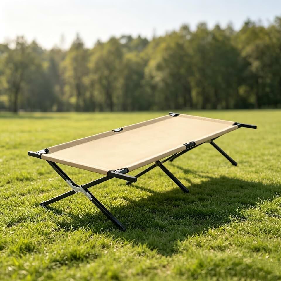 NEWBULIG Camping Cots for Adults, Foldable Bed, Sleeping Cot