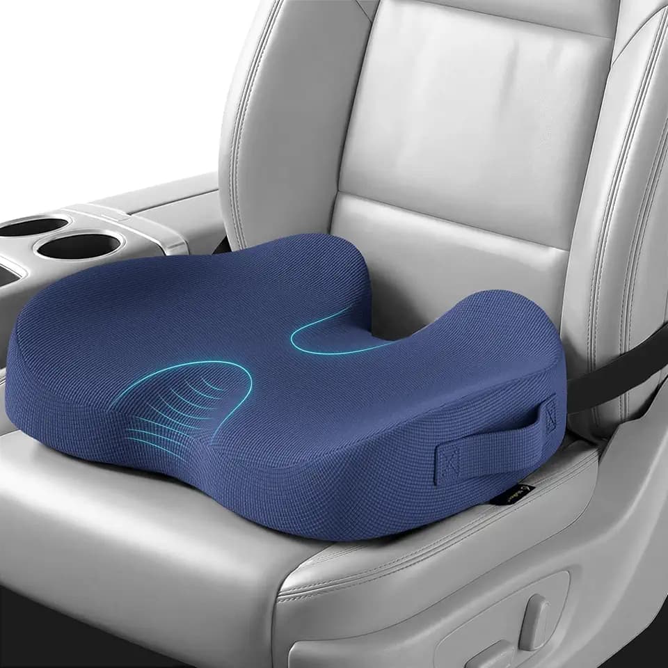 Car Seat Cushion for Coccyx Pain Relief, Travel and Truck