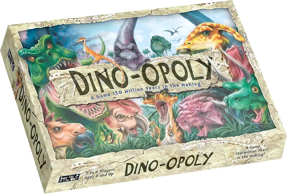 Late for the Sky Dino-Opoly Dinosaur Property Trading Board Game