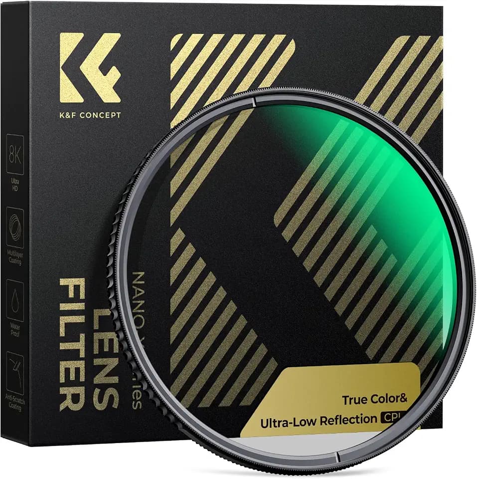 K&F CONCEPT 82mm True Color Ultra-Low Reflectivity Polarizing Lens Filter