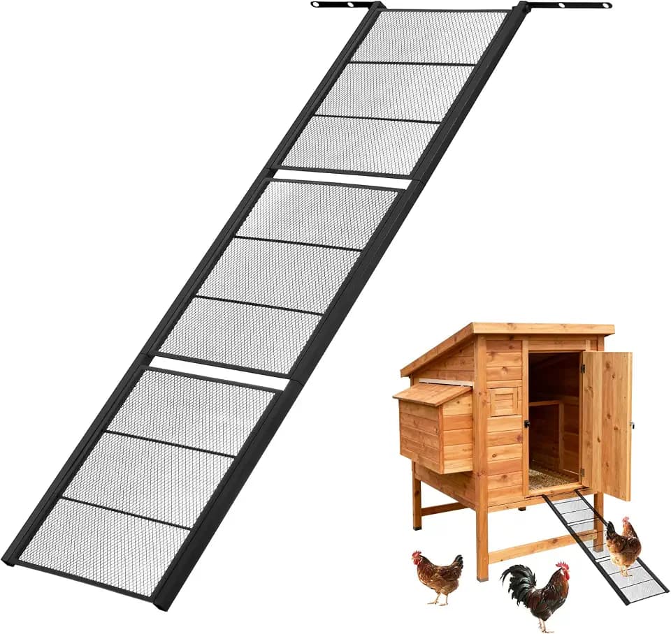 Chicken Coop Ramp 47.4″L,Chicken Coop Accessories and Ladder