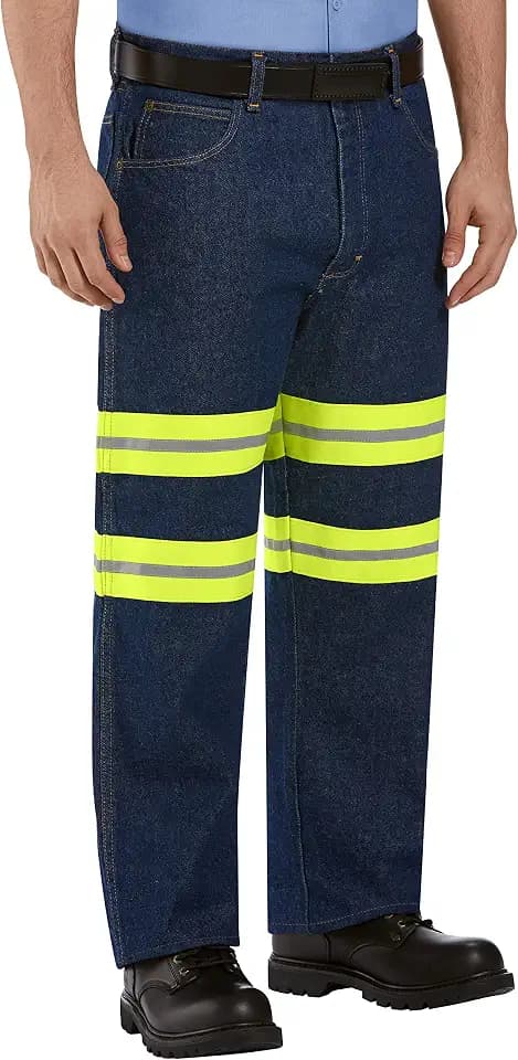 Red Kap Men's Enhanced Visibility Relaxed Fit Jean