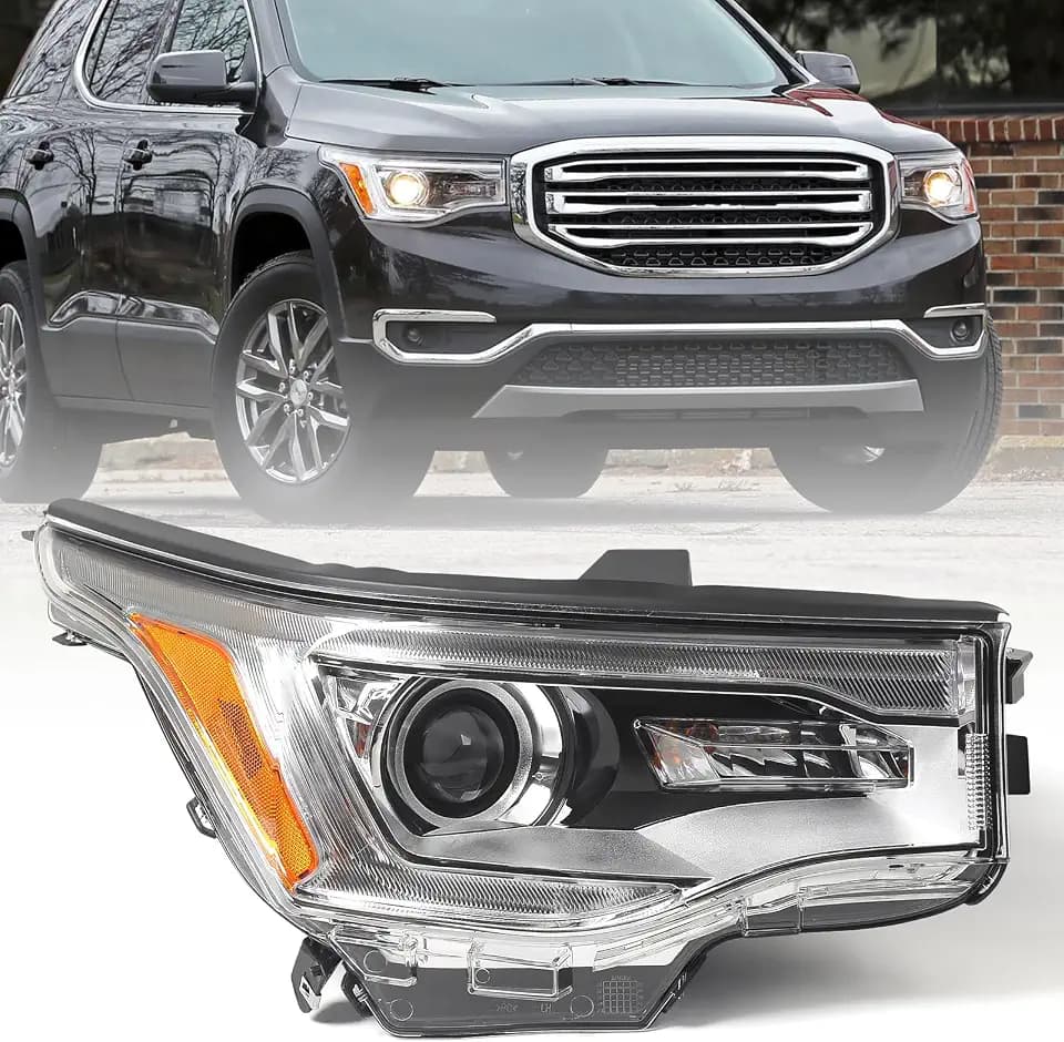 Halogen Headlights for GMC Acadia 2017 2018 2019 with DRL RH