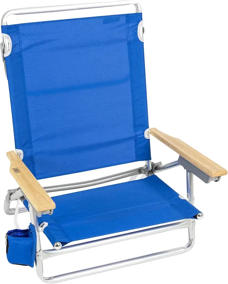 Rio Beach Classic 5-Position Lay-Flat Folding Beach Chair