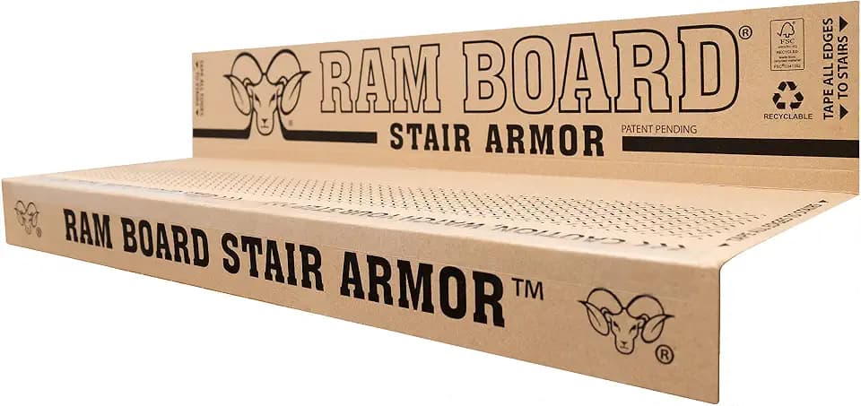 Ram Board Stair Armor for Temporary Stair Protection, 1.58 feet x 2.83 feet (6 Pack)