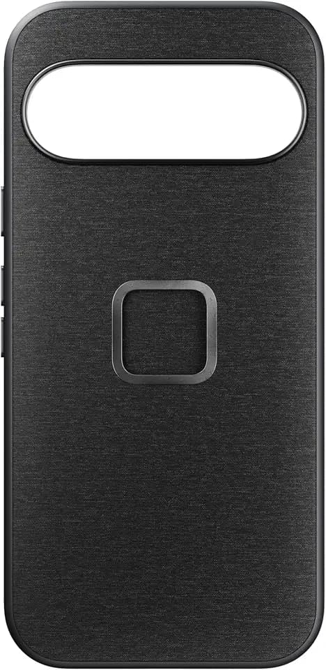 Peak Design Mobile Everyday Phone Case for Google Pixel 9, Charcoal, Slim Profile, Drop Protection, Weatherproof Fabric Shell, SlimLink Connects to Peak Design Mobile Mounts & Gear