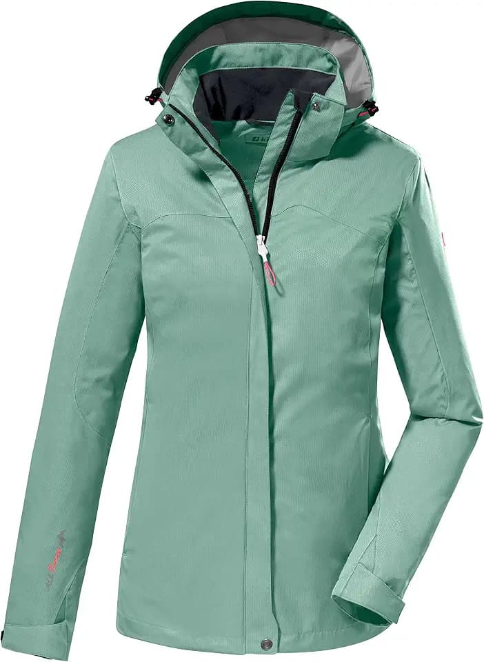 killtec Damen Funktionsjacke/Outdoorjacke mit abzippbarer Kapuze