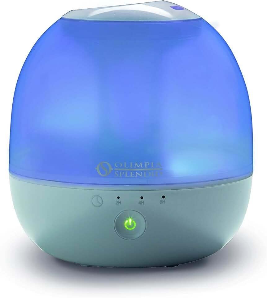Olimpia Splendid 99423 Limpia 2 Luftbefeuchter mit Chromotherapie und Timer-Funktion, 25 m²