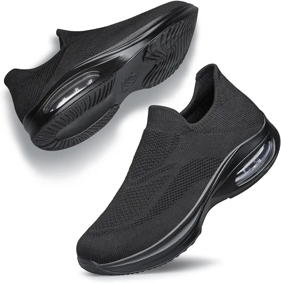 Women's Walking Shoes Cushion Non Slip Tennis Shoes Running Workout Gym Sports Athletic Lightweight Breathable Fashion Sneakers Comfortable