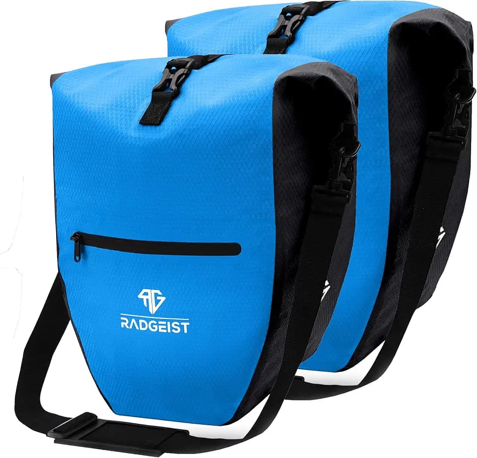 RADGEIST Fahrradtasche für Gepäckträger - Tasche für Fahrrad Gepäckträger - Gepäckträgertasche wasserdicht & Umhängetasche - Radtasche mit Reflektoren