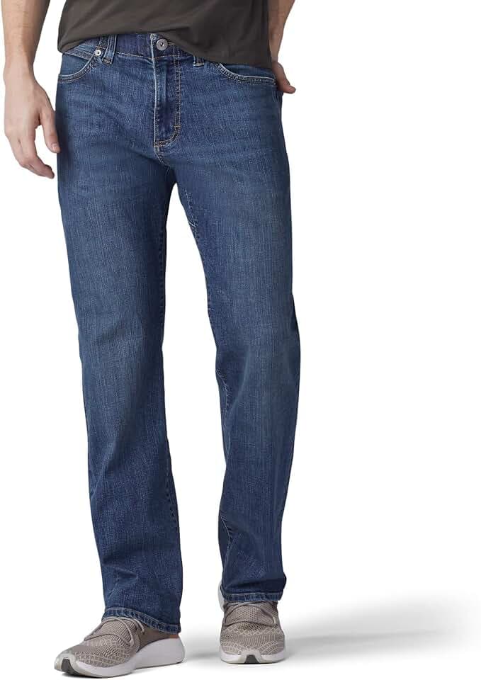 LEE - Jeans Herren - Classic Straight Fit - Brooklyn - Blau Schwarz