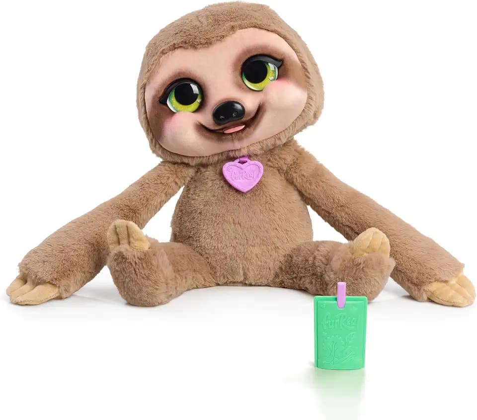 Just Play furReal Snuggles the Smiling Sloth Interactive Plush Toy