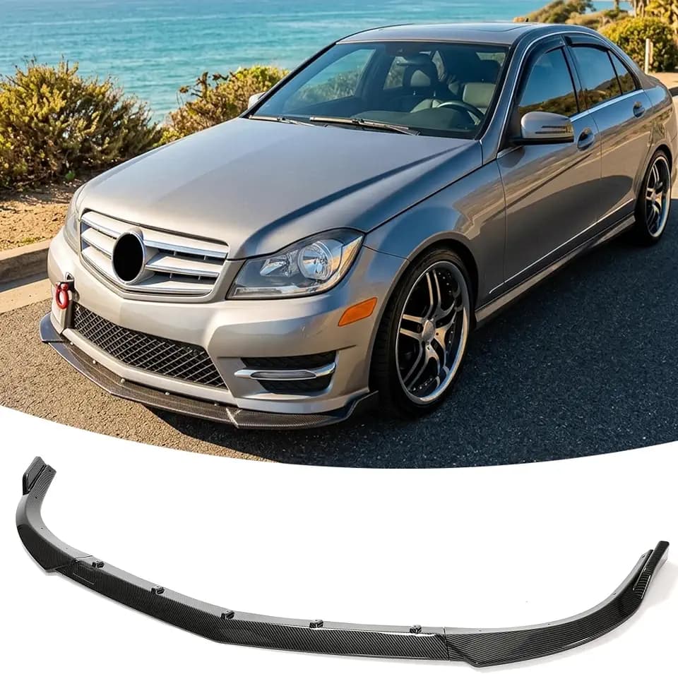 Front Lip Splitter for Mercedes C-Class W204 2011-2014 Accessories