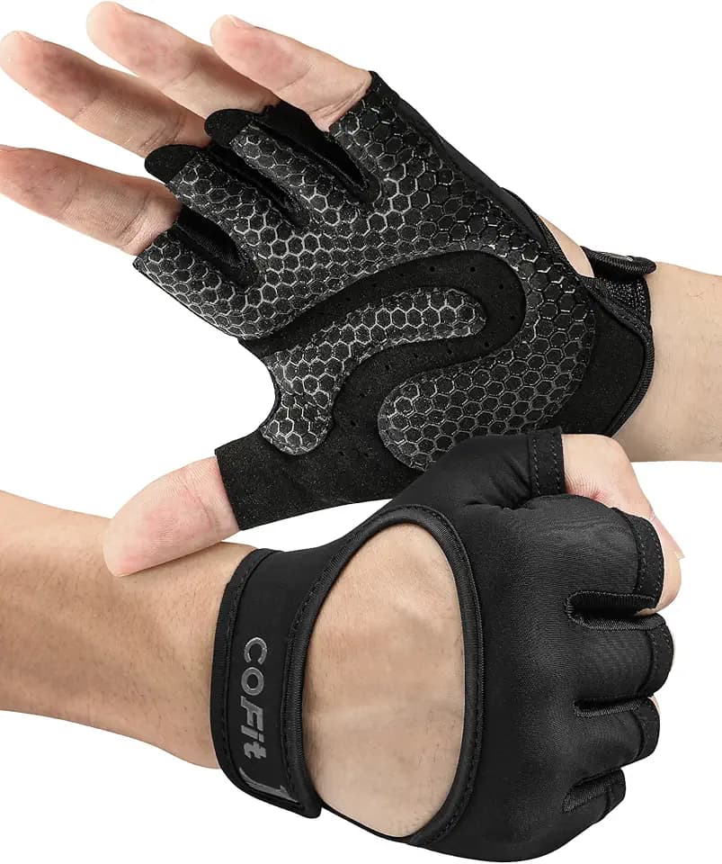 COFIT Atmungsaktiv Fitness Handschuhe, rutschfest Trainingshandschuhe Damen und Herren mit Handgelenk Unterstützung Gewichtheben Handschuhe für Gym Übung, Krafttraining, Bodybuilding