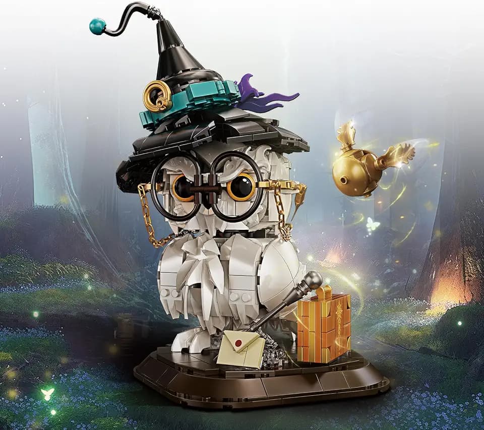 Owl Animal Building Set Magic Bird Model Toy Compatible with Lego