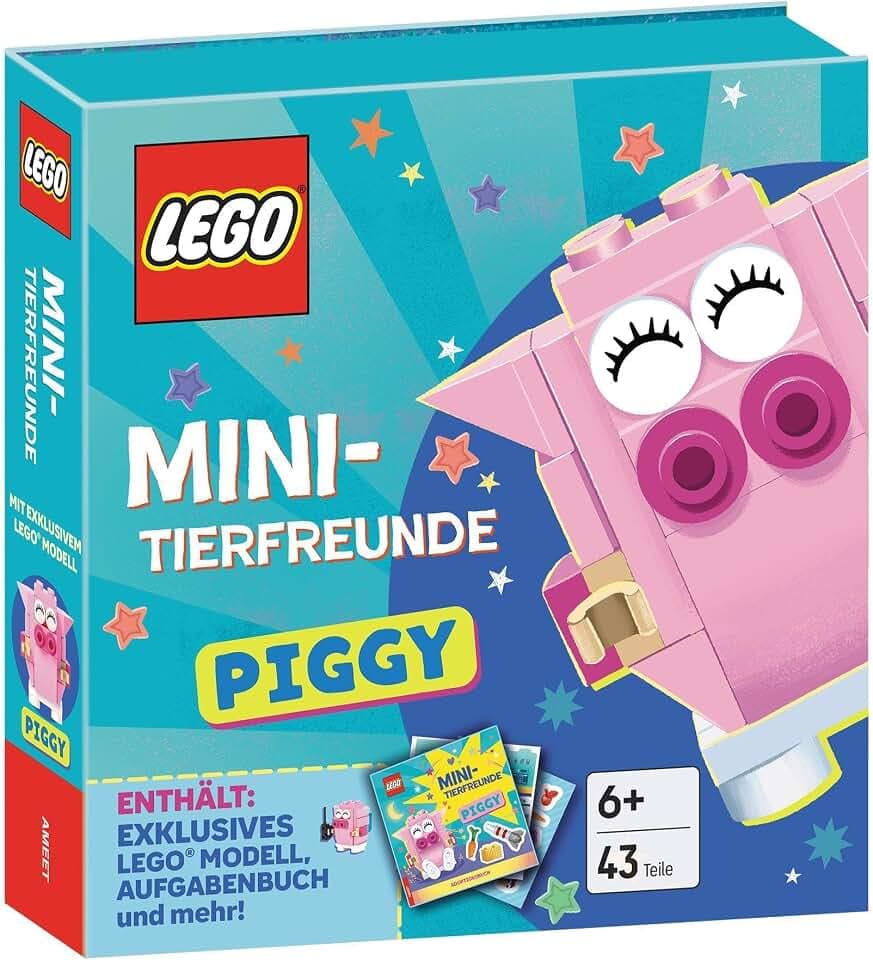 LEGO® Books - Mini-Tierfreunde - Piggy: mit Minimodell "Luna", 2 Stanzbögen, 1 Stickerseite, Bilderbuch