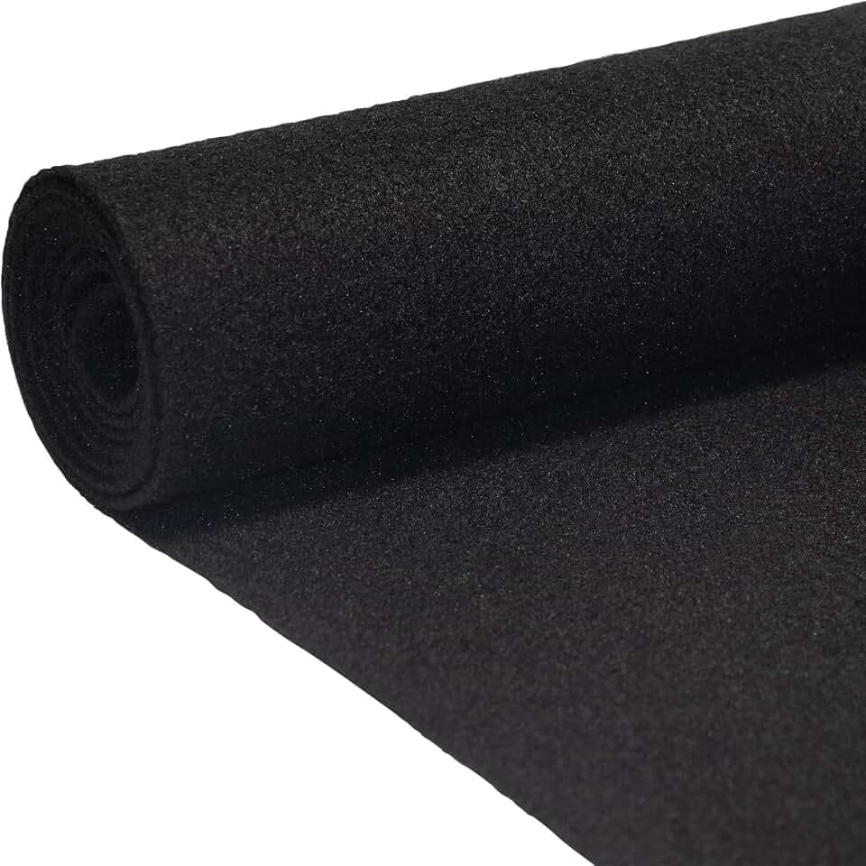 Bbox Black Carpet Non-Woven Fabric | Length: 72 inch (6 ft.), Width: 72 inch (6 ft.) | for Speaker Sub Box Carpet Home, Auto, RV, Boat, Marine, Truck & Car Trunk Liner