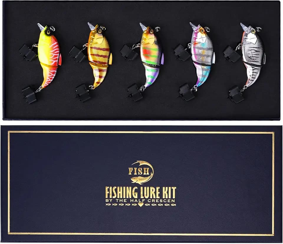 5PCS Glide Bait Fishing Lures Kit, 2026 Surprise Gift for Men & Teen Boys