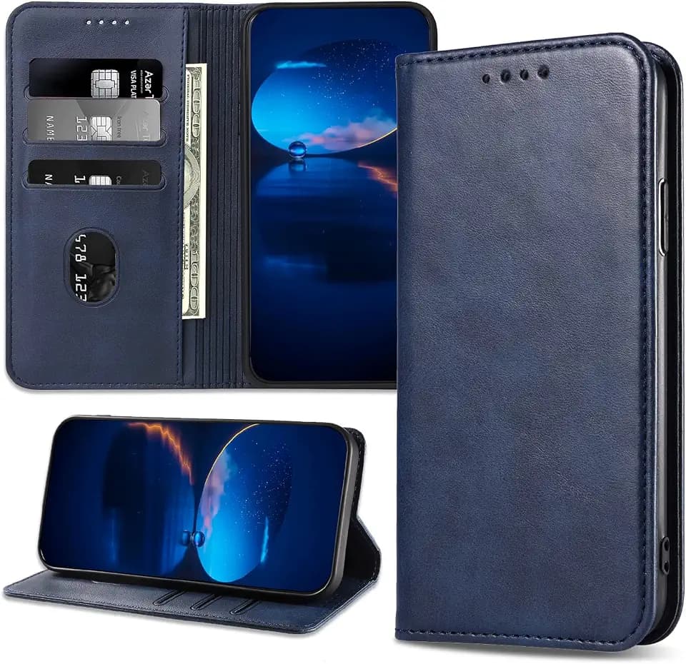Hülle für Oppo A94 5G / Oppo A95 5G / Oppo F19 Pro Plus, PU Leder Handyhülle, Stoßfeste Klapphülle Schutzhülle Kompatibel mit Oppo A94 5G / Oppo A94 4G / Oppo A95 5G, Blau