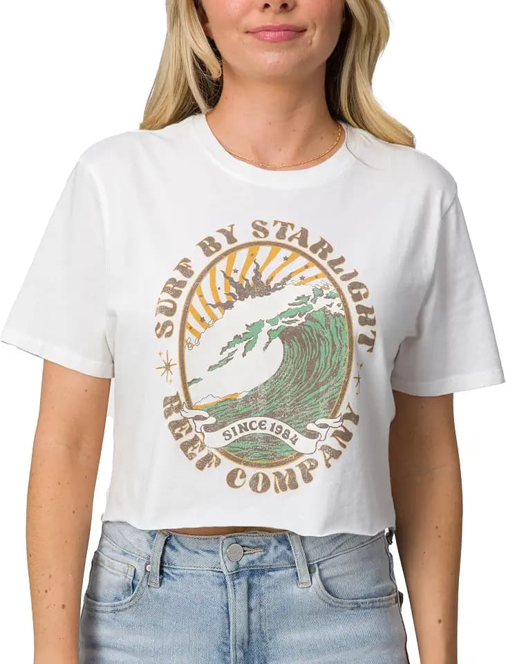 Reef Women's Night Surf 18 Crop Crew Tee