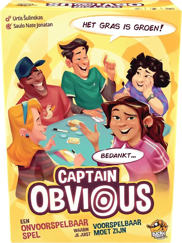 Goliath – Captain Obvious, Spiel ab 10 Jahren, Partyspiel für 3 bis 10 Spieler, Gesellschaftsspiel für die ganze Familie