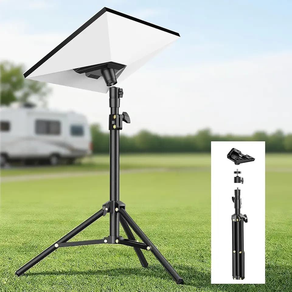 Starlink Mini Tripod Mount with Adapter - Height Adjustable & 360° Tilt, Compatible with Starlink Mini Terminal, Portable Sturdy Stand for RV Camping & Outdoor Use