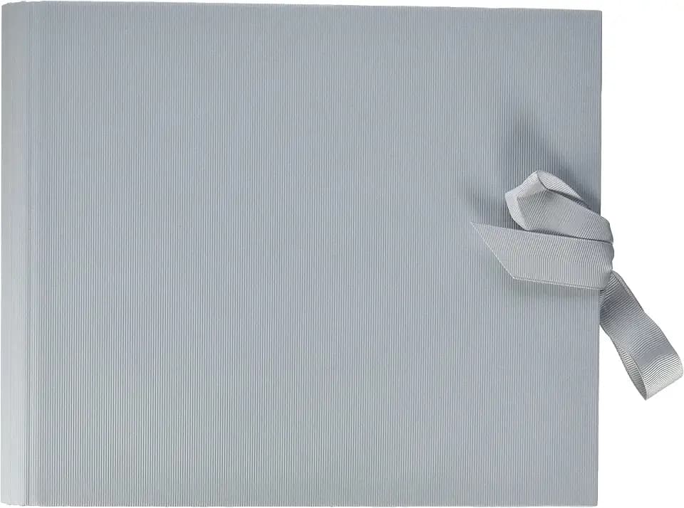 Rössler - Fotoalbum Ringbuch mit Schleife 290 x 290 mm Stone