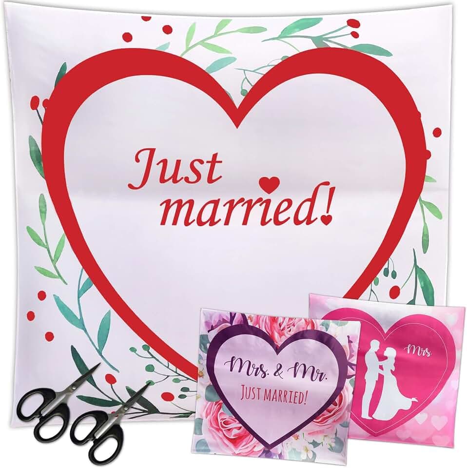 Festliches Hochzeitsherz zum Ausschneiden + Perfektes Hochzeitsspiel für eine traumhafte Hochzeit + Geschenk + Komplimente zum Verschenken + Dieser Hochzeitstag Wird unvergesslich