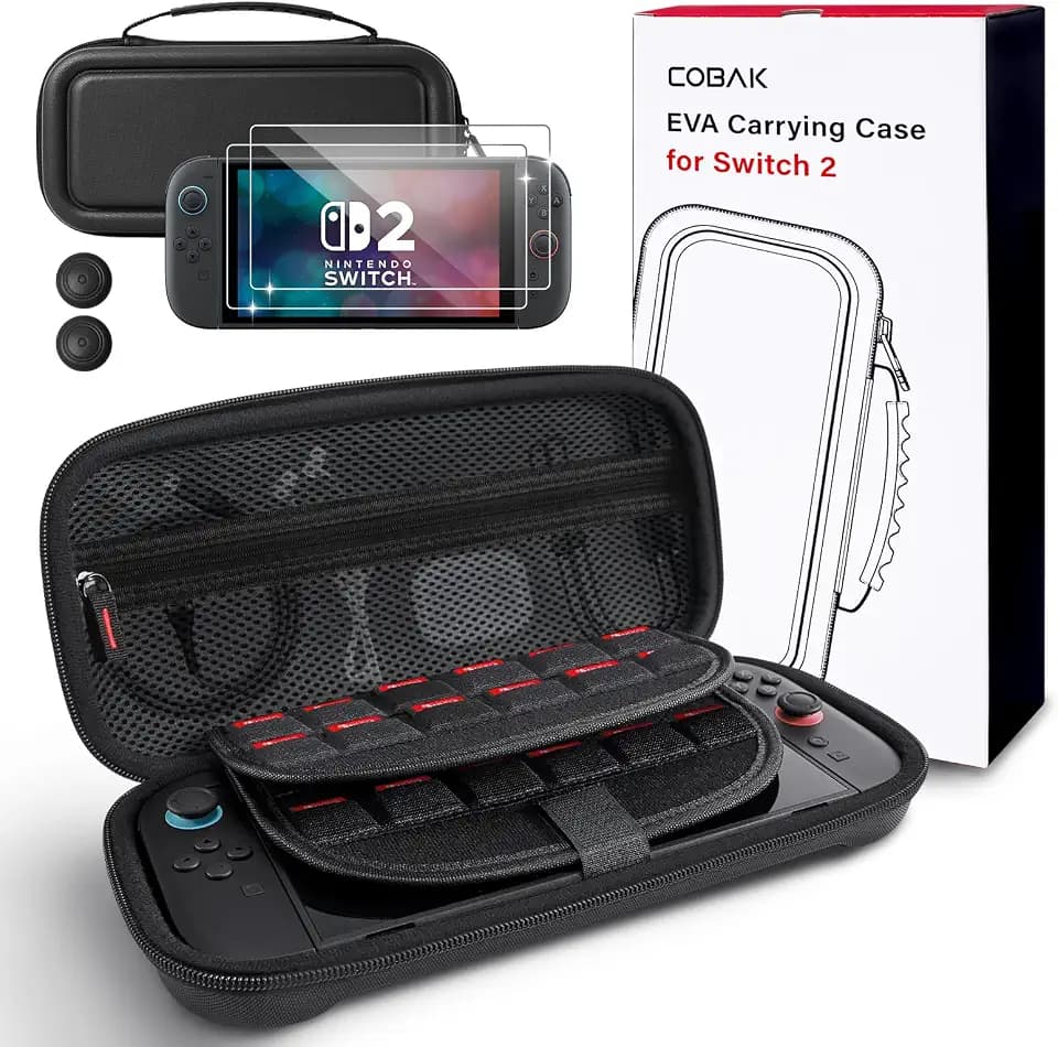 CoBak Large Capacity Carrying Case for Nintendo Switch 2 (2025)
