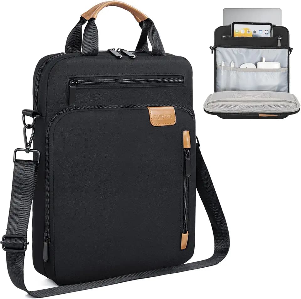 TORIBIO 15 Inch Laptop Sleeve Bag Padded Travel Carrying Case
