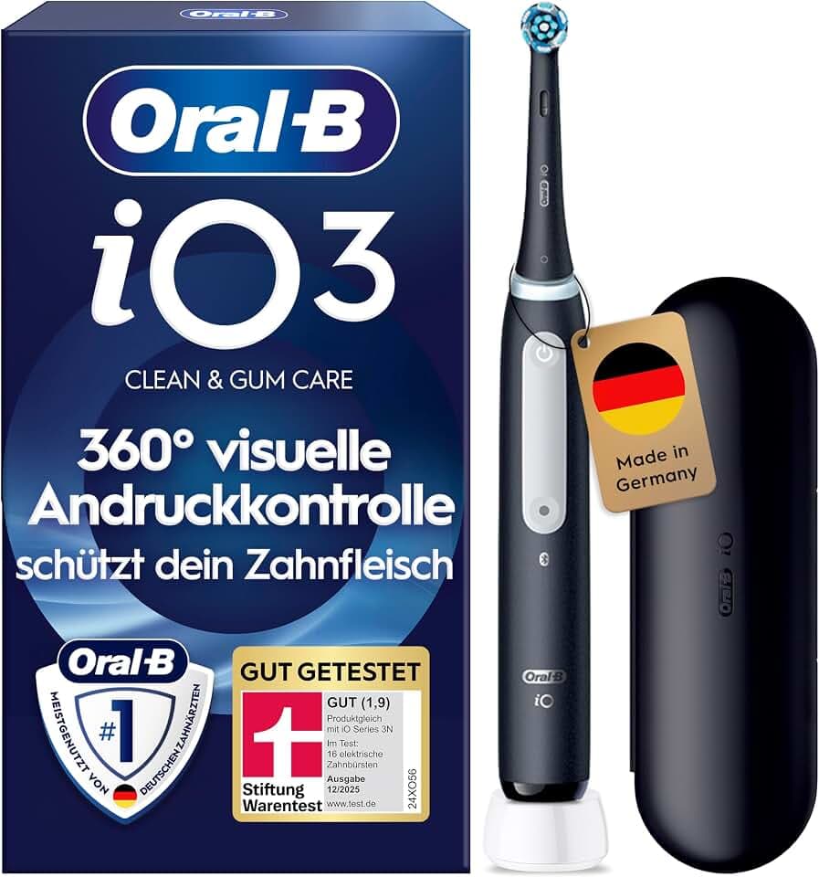 Oral-B iO Series 3 Elektrische Zahnbürste, Schwarz
