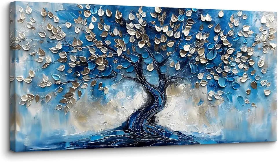 crmotu Large Wall Art for Living Room, Tree of Life Canvas Prints 29"X57"