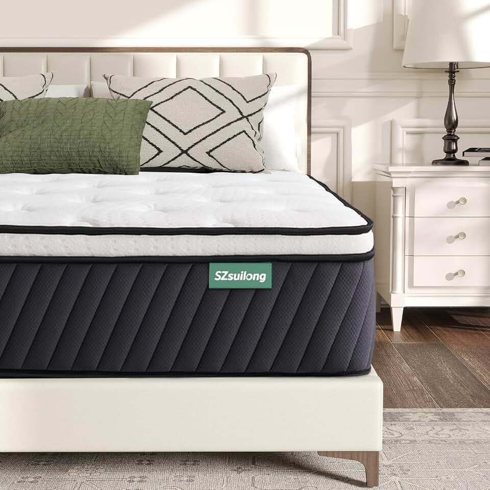SZsuilong Matratze 140x200, Höhe 30cm Taschenfederkernmatratze 7-Zonen Härtegrad H3 H4 mit Memory Foam Komfort Federkernmatratze Ergonomischer, 100 Nächte Probeschlafen