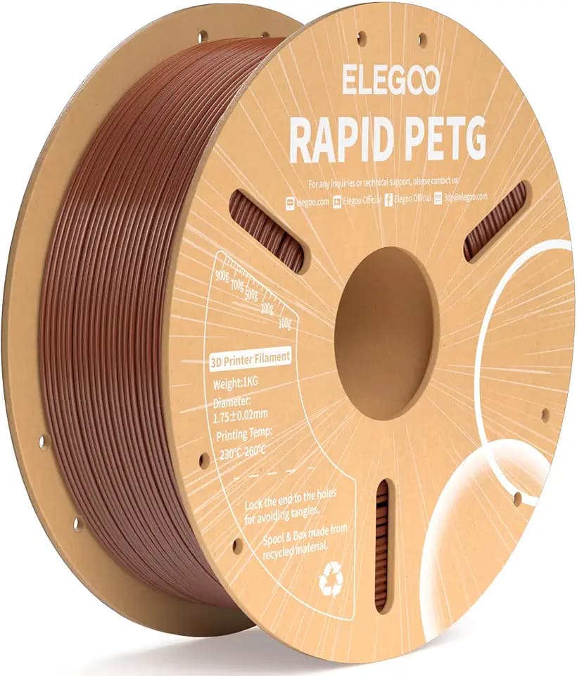 ELEGOO Rapid PETG Filament 1.75mm Braun 1KG