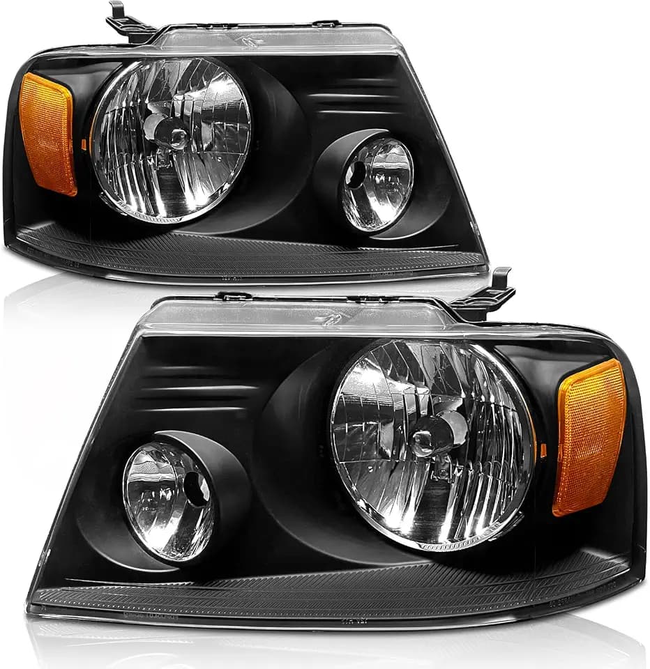for 2004-2008 Ford F150 Headlights Assembly Black