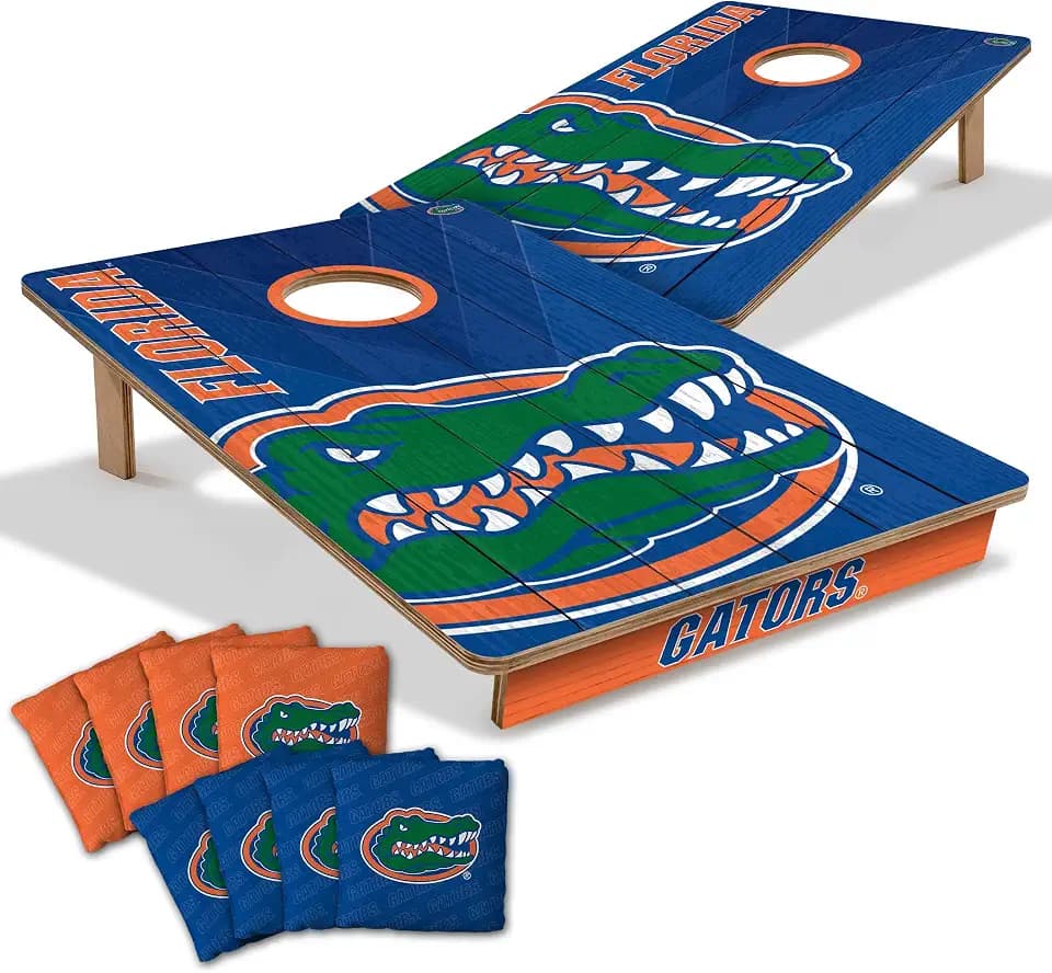 YouTheFan NCAA 2’ x 3’ Wood Cornhole Game with Logo Bags