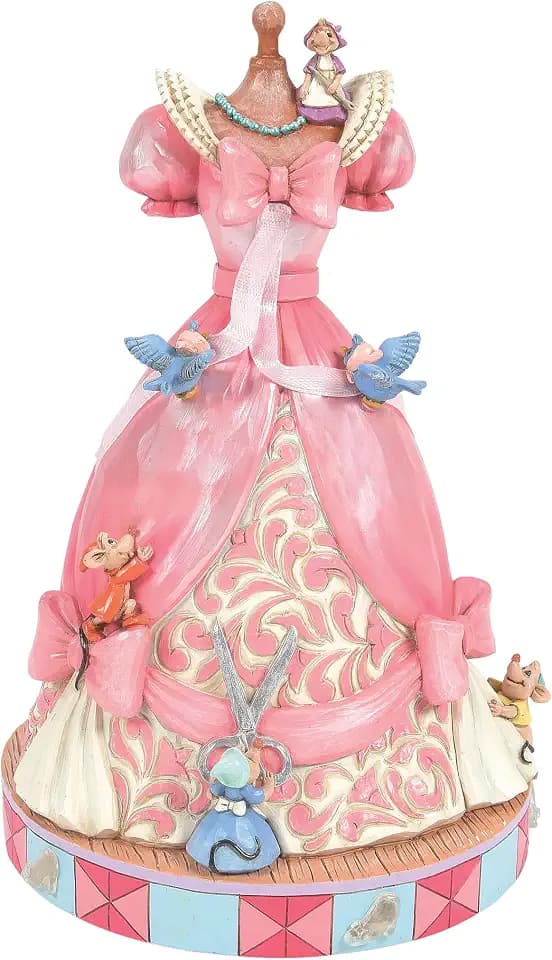 Disney Traditions Cinderella Pink Dress Musical Figurine