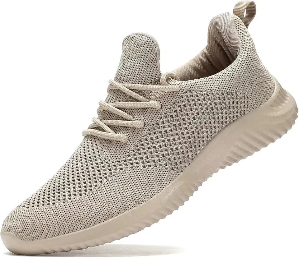 Wrezatro Men's Slip on Walking Shoes Ultra Light Breathable Non Slip Running Shoes Casual Fashion Sneakers Mesh Workout Sports