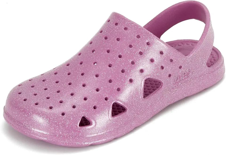 Totes Kids' Everywear Lightweight Waterproof Contoured Splash and Play Clog Sandals with Strap