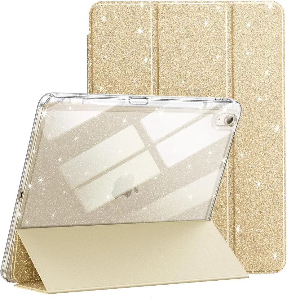 JETech Glitzer Hülle für iPad Air 11" M4/M3/M2 & Air 5/4 10,9", Gold