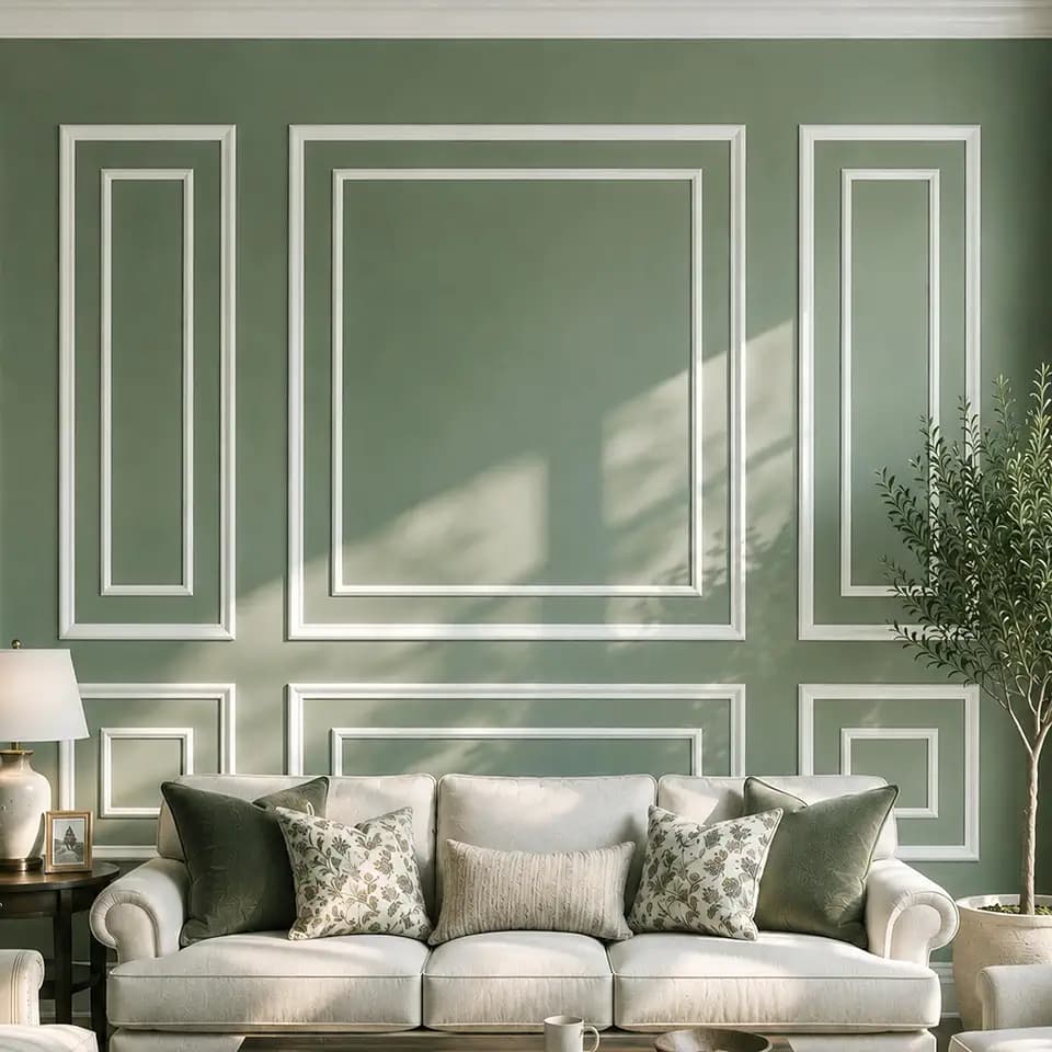 SMARTSTANDARD Pre Cut Wall Molding Kit for Accent, 6 Set Bilinear Frame