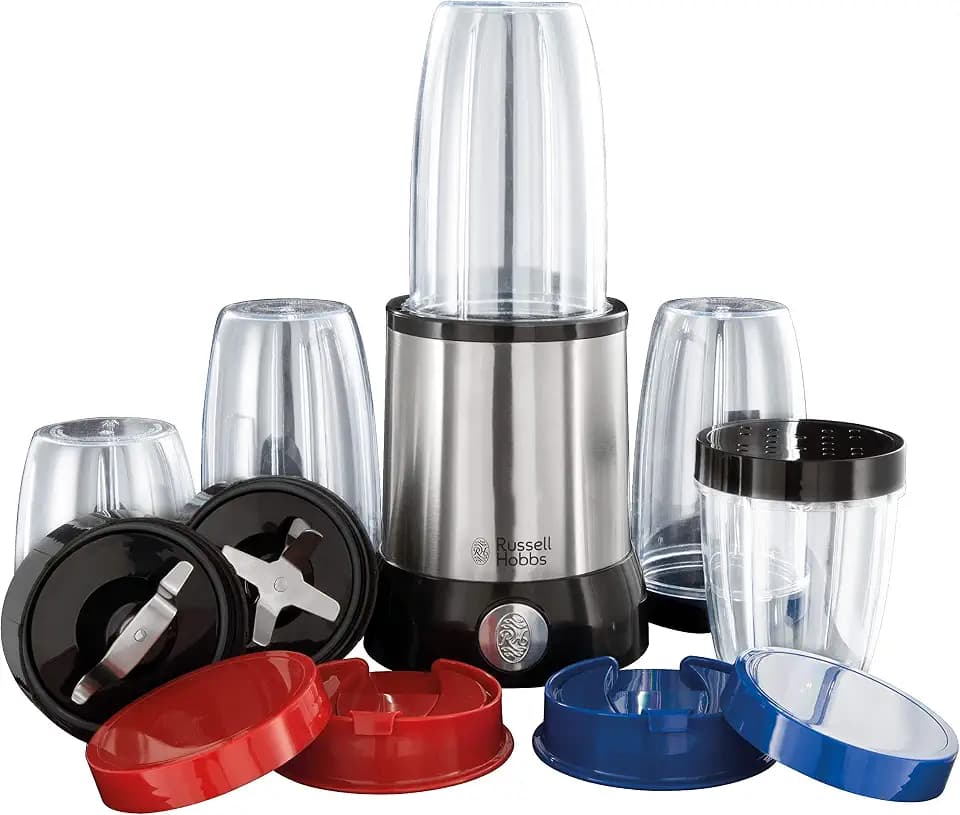 Russell Hobbs Standmixer, Edelstahl/Schwarz, 22.000 U/min, 5 Behälter
