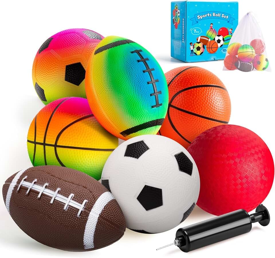 INPODAK Sportbälle Set für Kleinkinder Ball Baby ab 1 Jahr Motorik Babyball