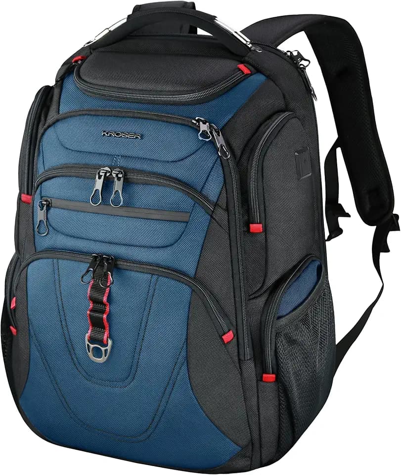 KROSER Travel Laptop Backpack 17.3 Inch XL Computer Backpack for Men/Women
