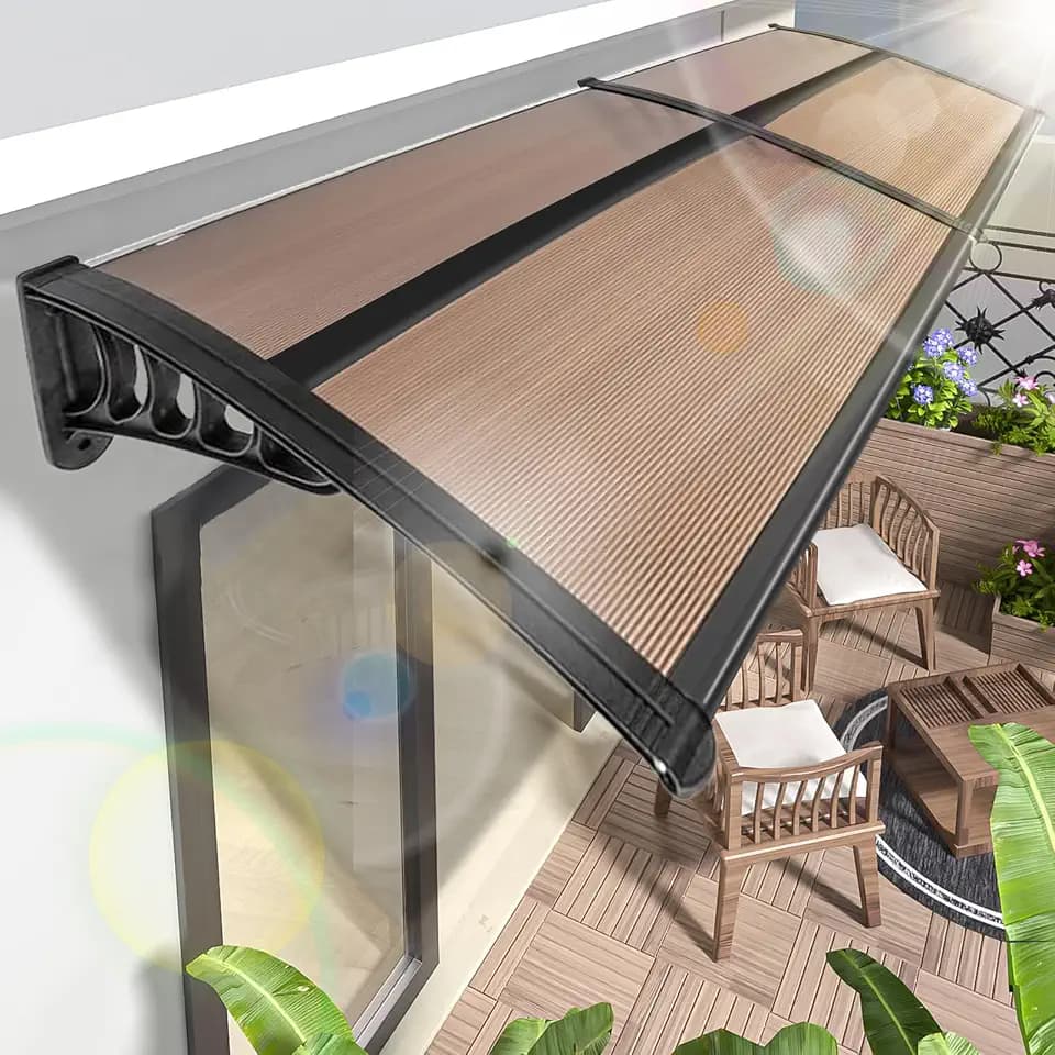 40"x48" Window Awning Door Canopy for Patio
