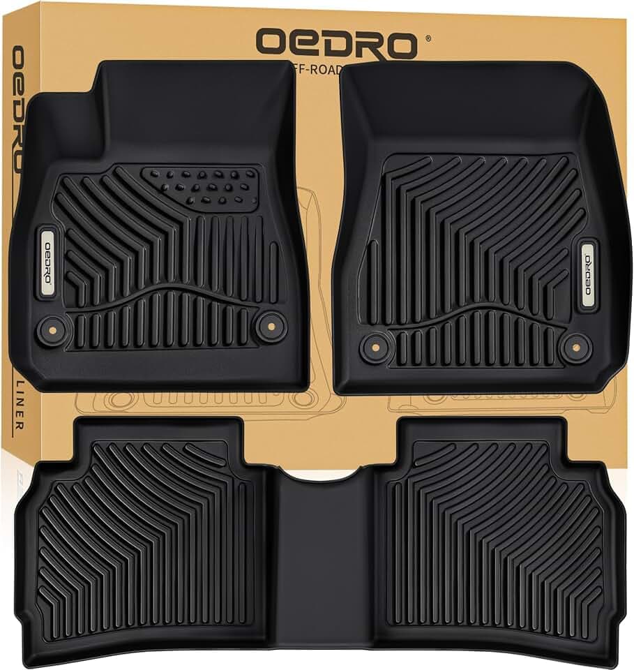 OEDRO Floor Mats Fit for 2016-2025 Chevy Malibu, All Weather Protection
