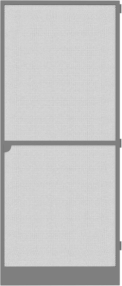 Amig - Insektenschutz für Türen - 100 x 220 cm - Effektiver Schutz - Verstellbar - Komplettset mit Rahmen, Netz und Zubehör - Aluminium und Glasfaser - Anthrazitgrau - Mückenabwehr - Mod. MP01